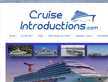 Tablet Screenshot of cruiseintroductions.com